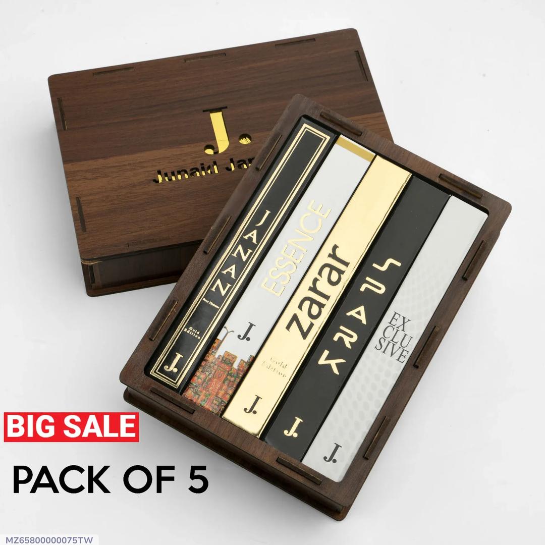 JS Junoon Refreshing Pocket Perfume – Unisex, Long-Lasting & Mood-Enhancing, 5-Pack