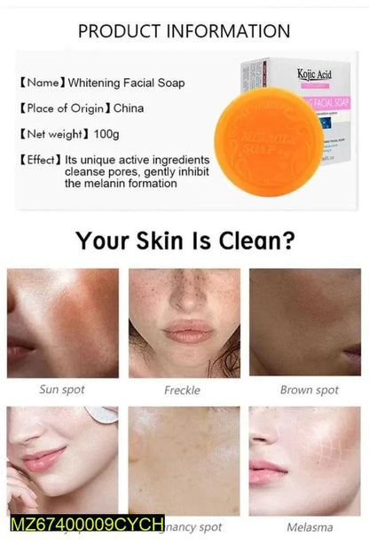 Skin Care Set – Pack of 3, Whitening Soap, Glow Face Cream & Face Serum, Anti-Aging & Brightening - JSJunoon.com