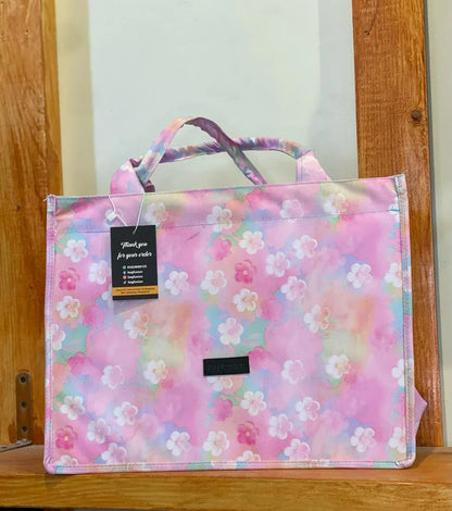 JS Junoon Girl’s Polyester Printed Tote Bag – Multicolor, Top Handle Large Handbag - JSJunoon.com