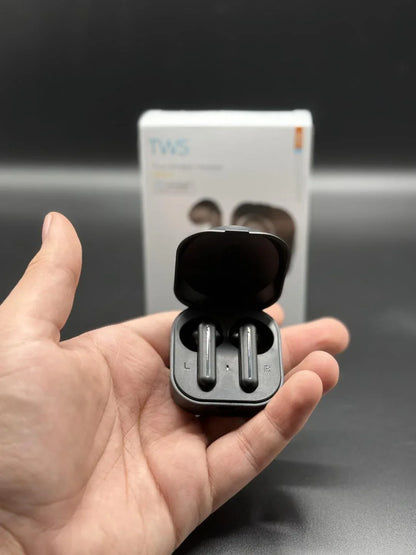 True Wireless Stereo Earbuds – Bluetooth 5.3, Noise Cancelling, Smart Touch, Dual Device Connectivity (Black) - JSJunoon.com