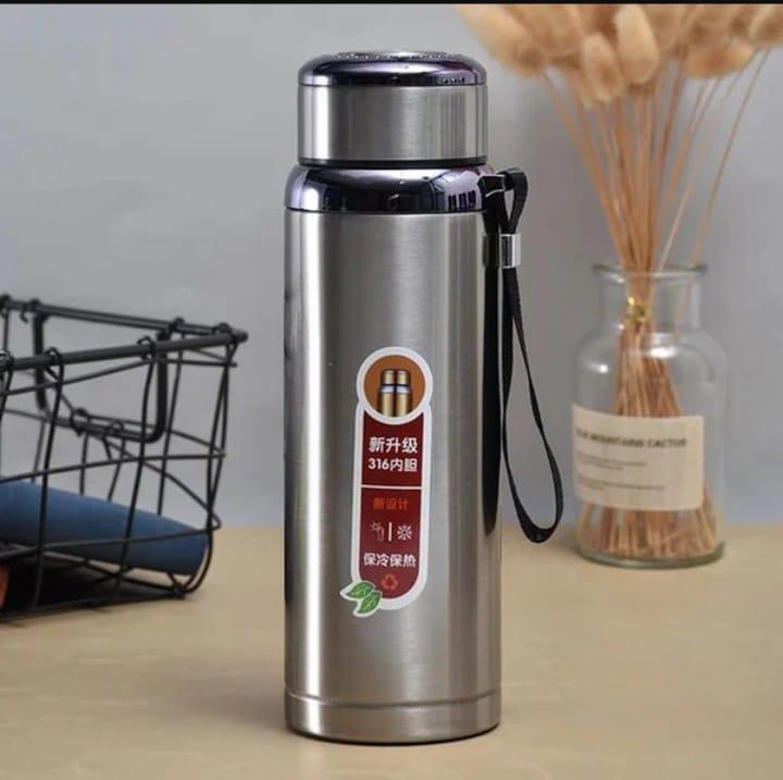 Vacuum Thermos Water Bottle – 800ml Stainless Steel Insulated Flask, Leak-Proof, Multicolor | 1 Pc