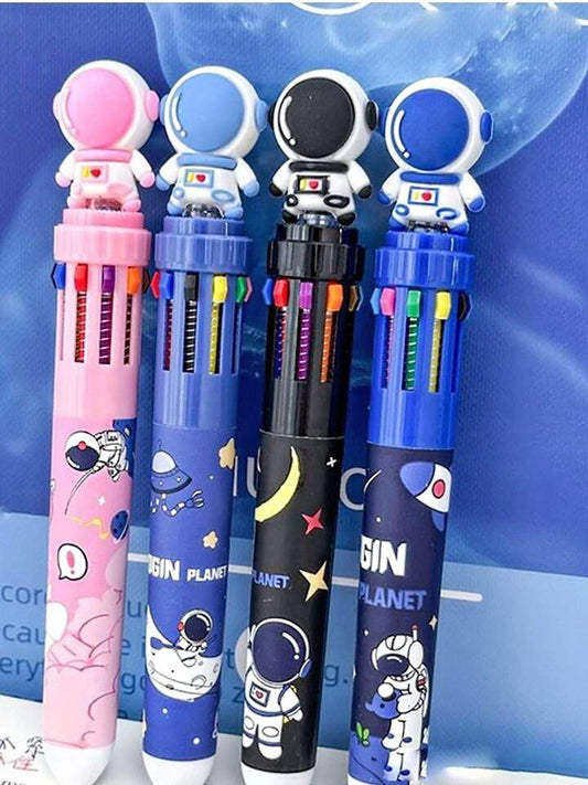 JS Junoon 10-in-1 Color Ballpoint Pen for Kids – Smooth Writing, Multi-Color Ink