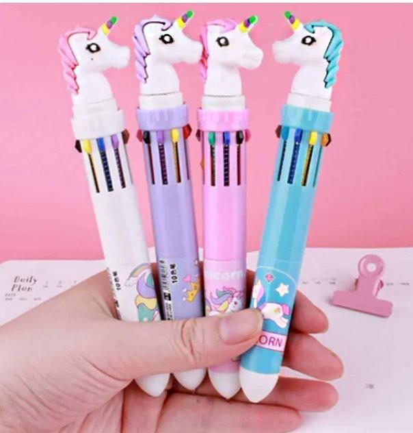 10-in-1 Color Ballpoint Pen for Kids – Smooth Writing Multi-Color Pen – Gift for Kids