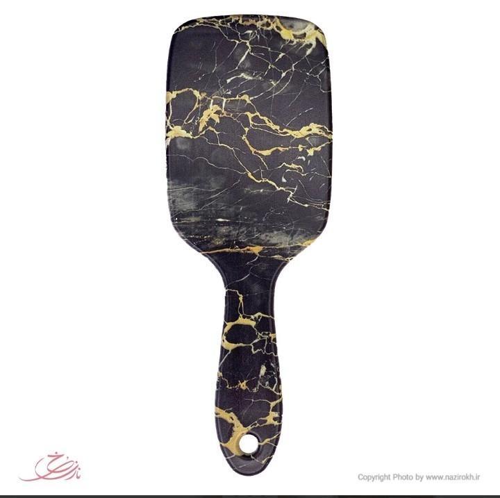 JS Junoon Nitro Paddle Detangler Hair Brush – Wooden Black Hairbrush for Smooth Styling