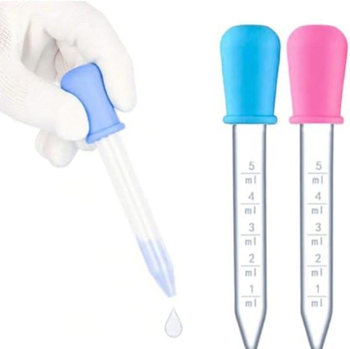 Multicolor Silicone Dropper – Safe, Reusable & Easy to Clean