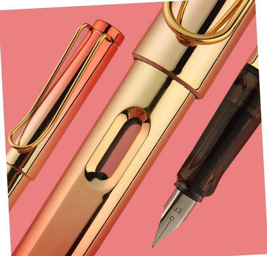 JS Junoon Ink Fountain Pen Set – 4 Pcs, 0.38mm Extra Fine Nib, Multicolor