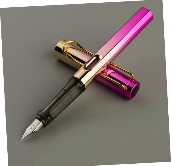 JS Junoon Ink Fountain Pen Set – 4 Pcs, 0.38mm Extra Fine Nib, Multicolor