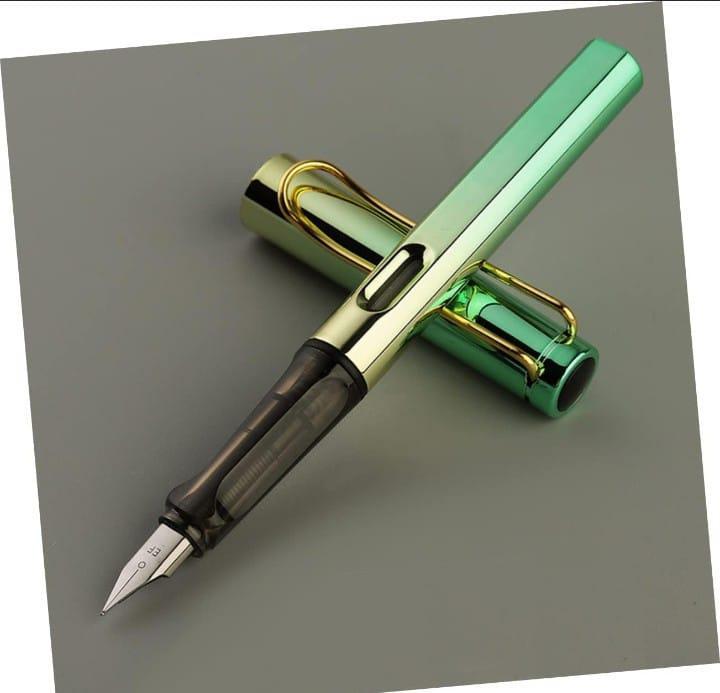 JS Junoon Ink Fountain Pen Set – 4 Pcs, 0.38mm Extra Fine Nib, Multicolor