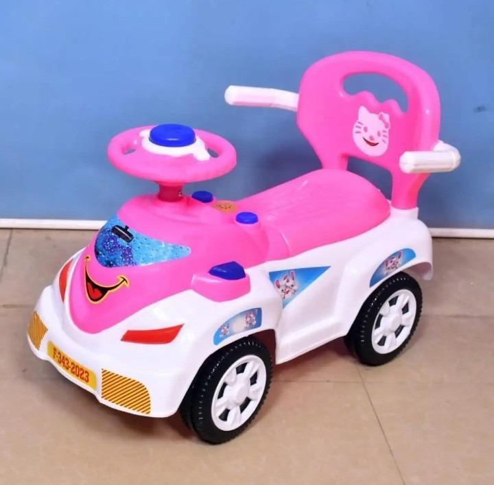 Kid's Riding Jeep with Lights – Safe & Sturdy Design, Plastic Ride-On Car