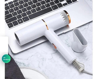 Professional Hair Dryer – High Power Ionic Blow Dryer for Fast Drying, White - JSJunoon.com