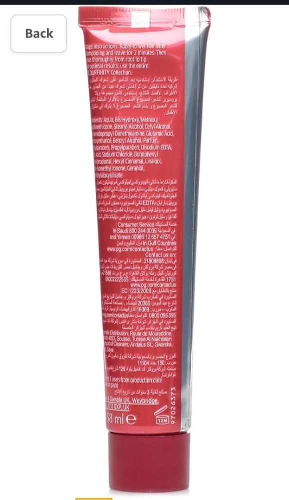 Hair Dye, 58ml – Long-Lasting Hair Color