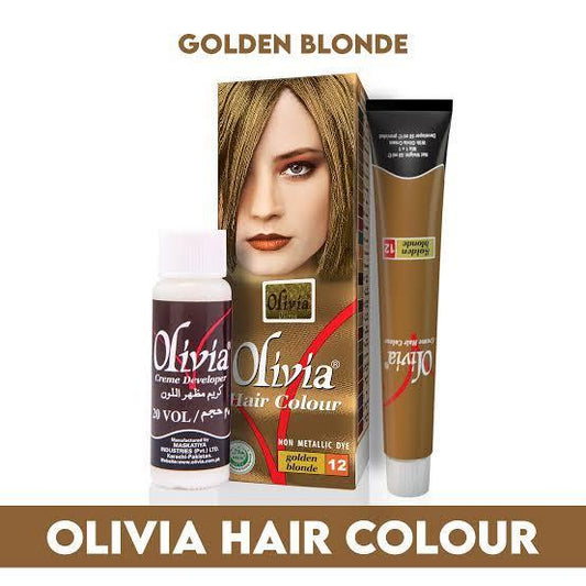 Hair Color – 12 Golden Blonde, Long Lasting Liquid Dye with 100% Grey Coverage, High Definition Shine & Natural Look