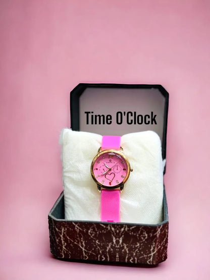 JS Junoon Women’s Analogue Leather Strap Watch – Round Dial Quartz Movement - JSJunoon.com