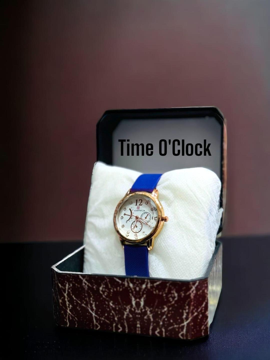 JS Junoon Women’s Analogue Leather Strap Watch – Round Dial Quartz Movement