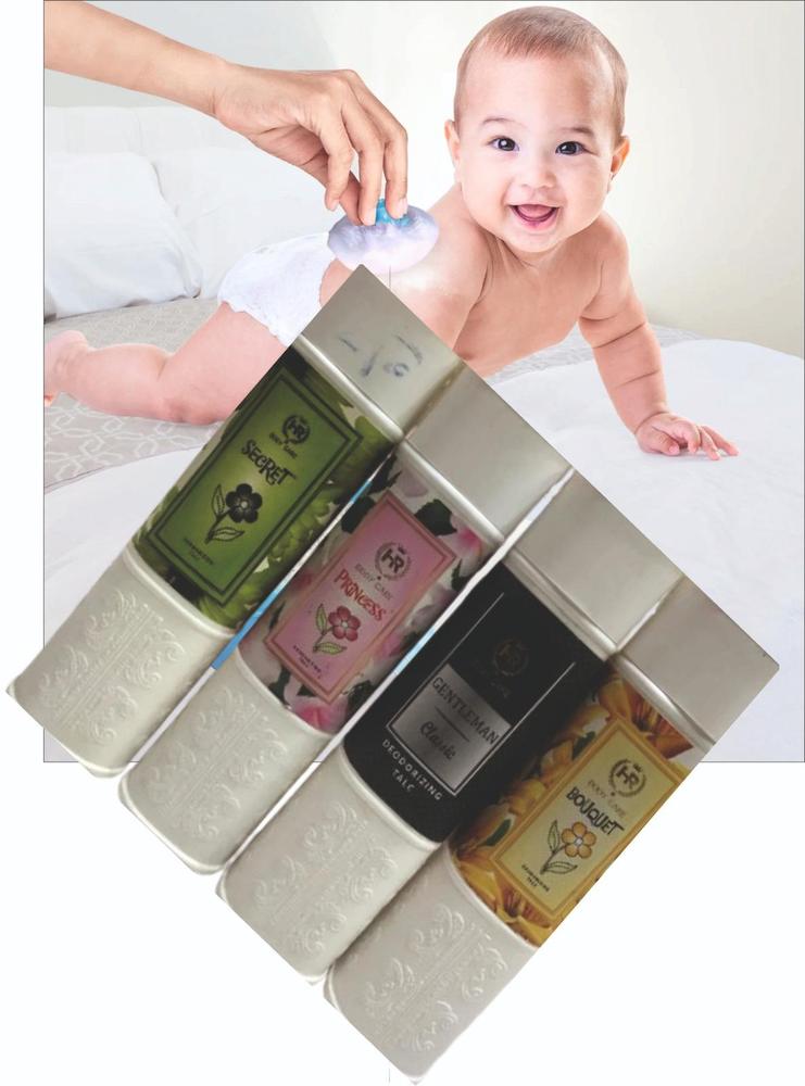 Baby Perfume Powder – 4-Pack Safe Fragrance Powder for Infants