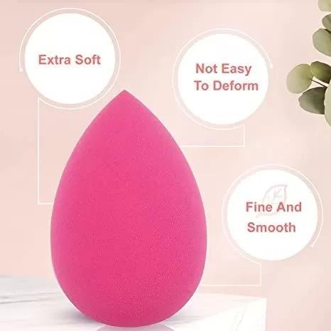 Makeup Beauty Blender Foundation Sponge – Pack of 3, Super Soft & Bouncy, Reusable, Seamless Coverage