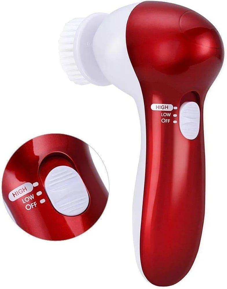 Multifunctional Facial Cleaner Massager – 11-in-1 Portable Beauty Device with Brushes, Buffers & Sponges