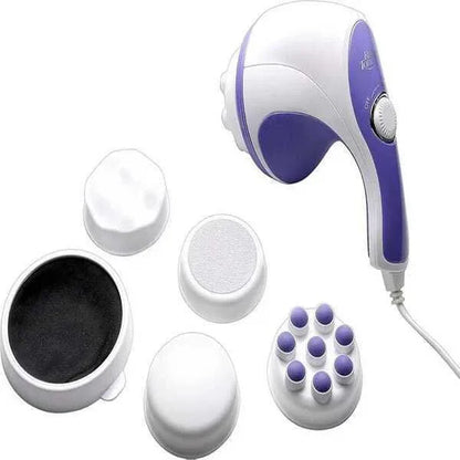 Mini Fat Massage Machine – Portable Body Massager for Fat Burning, Muscle Relaxation & Slimming Therapy, Compact Design (White, Purple) - JSJunoon.com