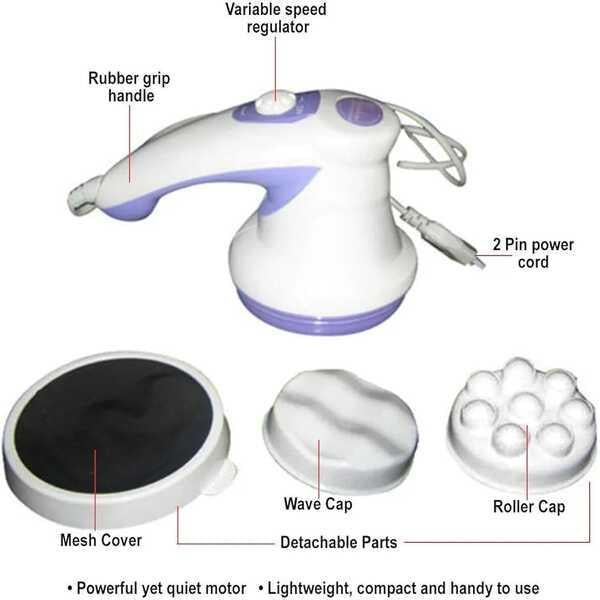 Mini Fat Massage Machine – Portable Body Massager for Fat Burning, Muscle Relaxation & Slimming Therapy, Compact Design (White, Purple)