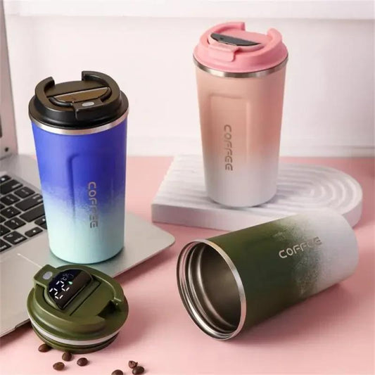 JS Junoon Insulated Travel Coffee Mug – 510ml Stainless Steel, Leak-Proof, Hot & Cold