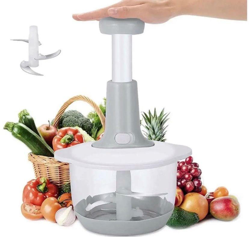Mini Cup Manual Food Processor – 1 Pc, 2000ml, White