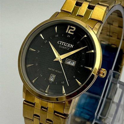 Men’s Stainless Steel Analogue Wrist Watch – Round Dial, Quartz, Water Resistant, Stainless Steel Strap - JSJunoon.com