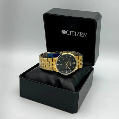 Men’s Stainless Steel Analogue Wrist Watch – Round Dial, Quartz, Water Resistant, Stainless Steel Strap - JSJunoon.com