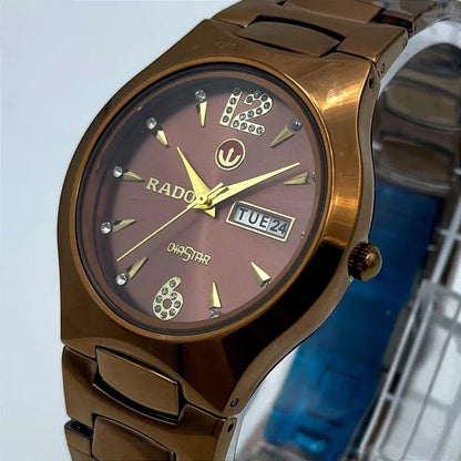 Men’s Stainless Steel Analogue Wrist Watch – Round Dial, Quartz, Water Resistant, Stainless Steel Strap - JSJunoon.com