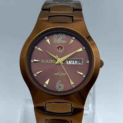Men’s Stainless Steel Analogue Wrist Watch – Round Dial, Quartz, Water Resistant, Stainless Steel Strap - JSJunoon.com