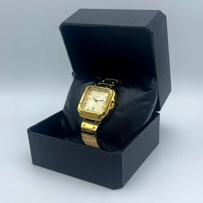Men’s Stainless Steel Analogue Wrist Watch – Quartz Movement, Water Resistant, Stainless Steel Strap - JSJunoon.com
