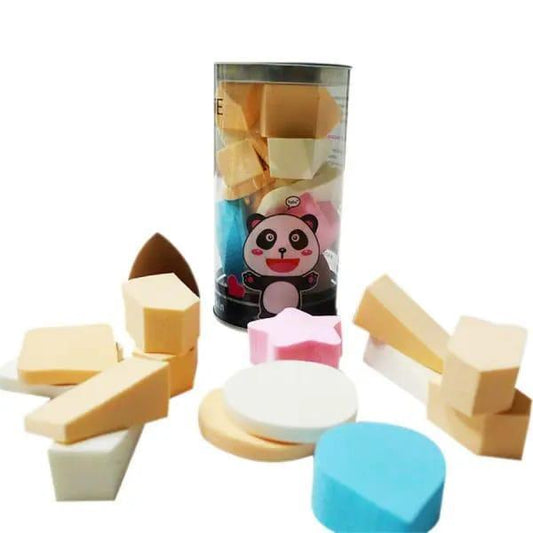 JS Junoon 10 Pcs Smooth Polyurethane Beauty Blenders – Professional Makeup Sponges for Flawless Blending