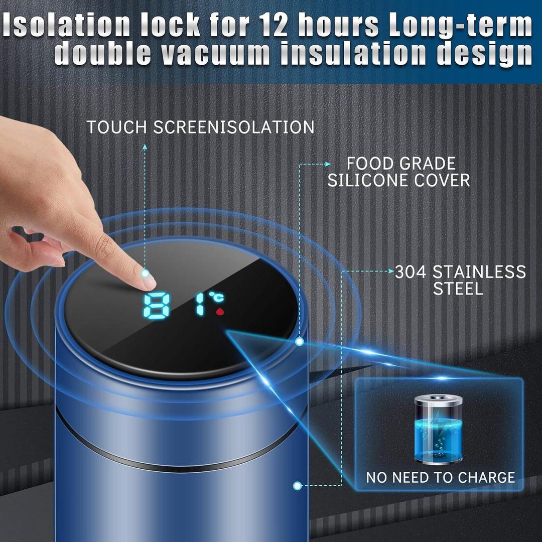 JS Junoon Insulated Temperature Water Bottle – 1 Pc, Gym & Outdoor Use