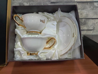 JS Junoon Ceramic Tea Set – 6-Piece Premium Cups, Saucers & Spoons - JSJunoon.com