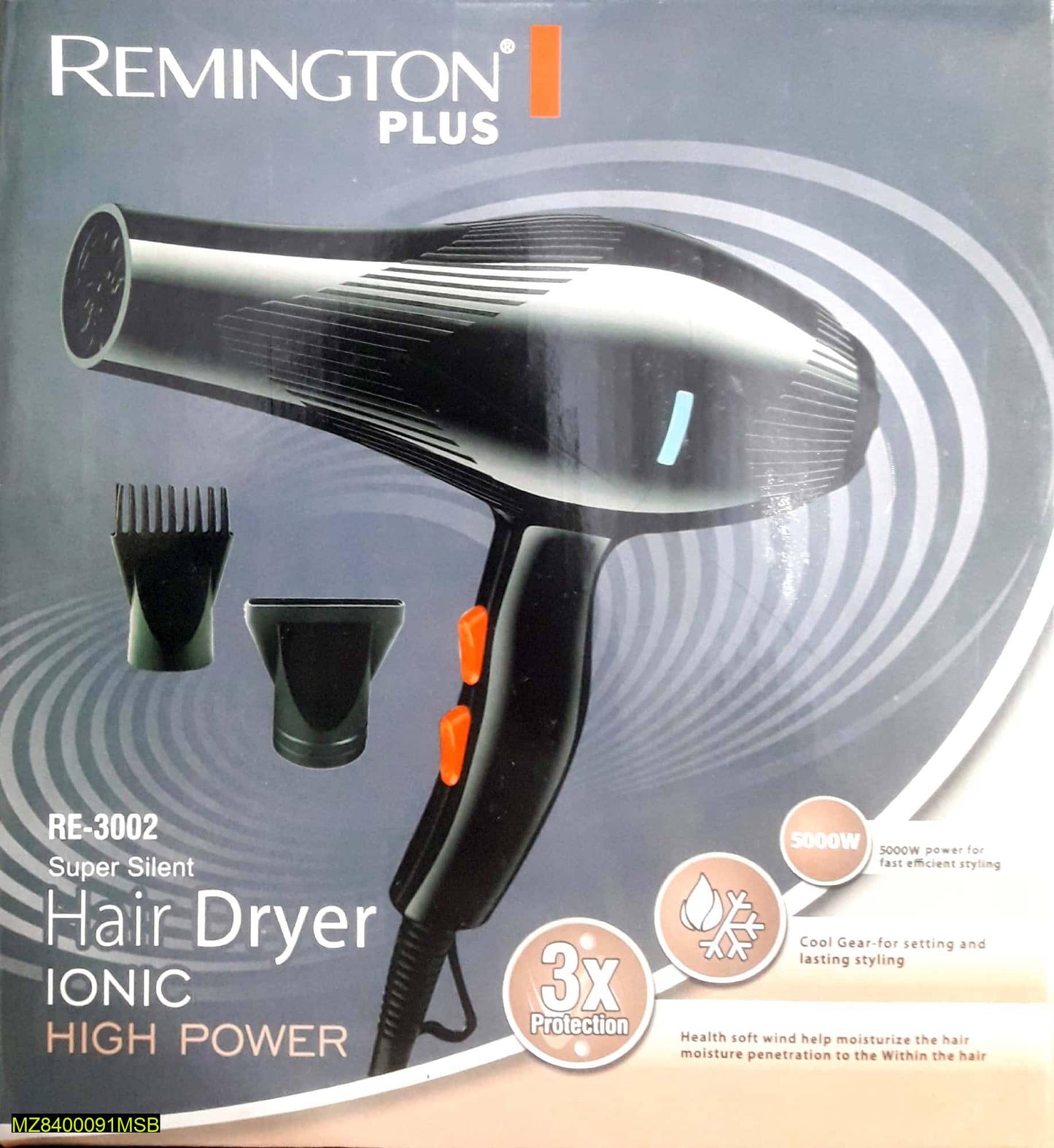 Professional Hair Dryer with Adjustable Temperature & Airflow Settings – Super Silent Ionic High Power Quick Dry