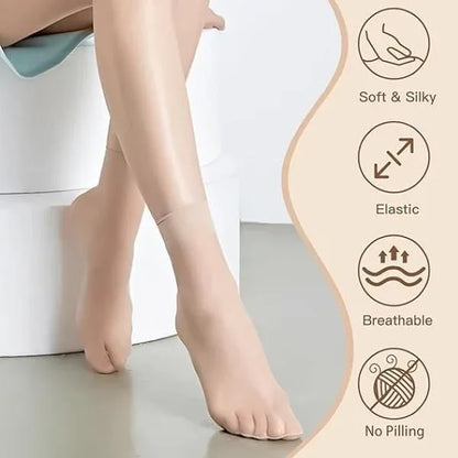 JS JUNOON -Multicolor Women’s Sheer Ankle Length Socks – Pack of 4 Pairs for Everyday Wear - JSJunoon.com