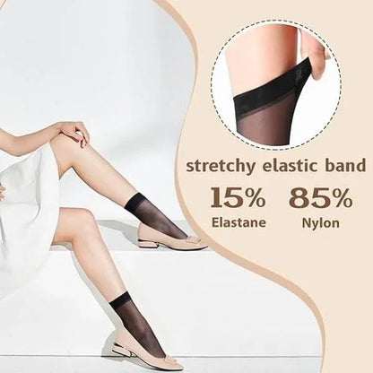 JS JUNOON -Multicolor Women’s Sheer Ankle Length Socks – Pack of 4 Pairs for Everyday Wear - JSJunoon.com
