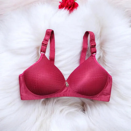 JS JUNOON Silk Plain Comfortable & Lightweight Padded Bra – Push-Up, Wireless, Multicolor - JSJunoon.com