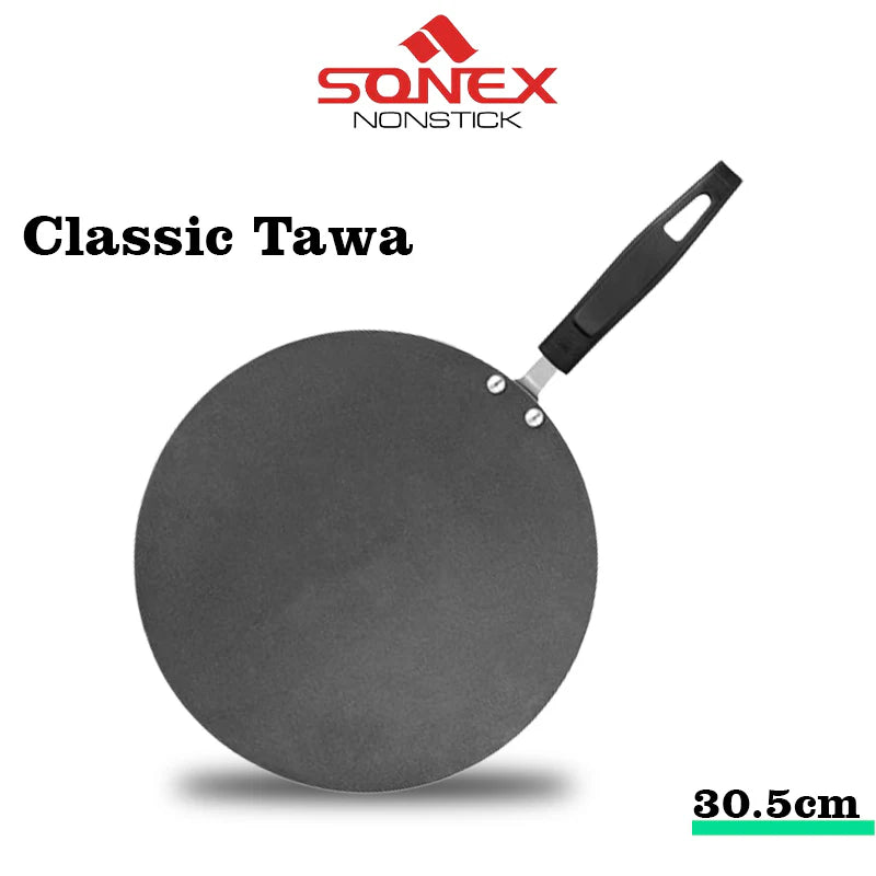 JS Junoon Sonex Classic Tawa – 30.5 cm Nonstick Flat Pan for Cooking