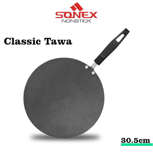 JS Junoon Sonex Classic Tawa – 30.5 cm Nonstick Flat Pan for Cooking