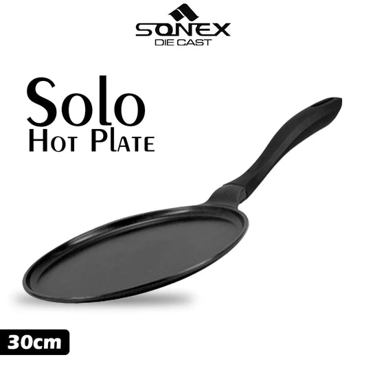 JS Junoon Sonex Solo Hot Plate Tawa – 30 cm Die Cast Nonstick Griddle