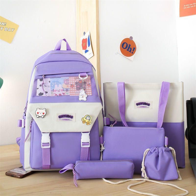 4Pcs Premium School Bag & Backpack Set for Girls – Imported Collection