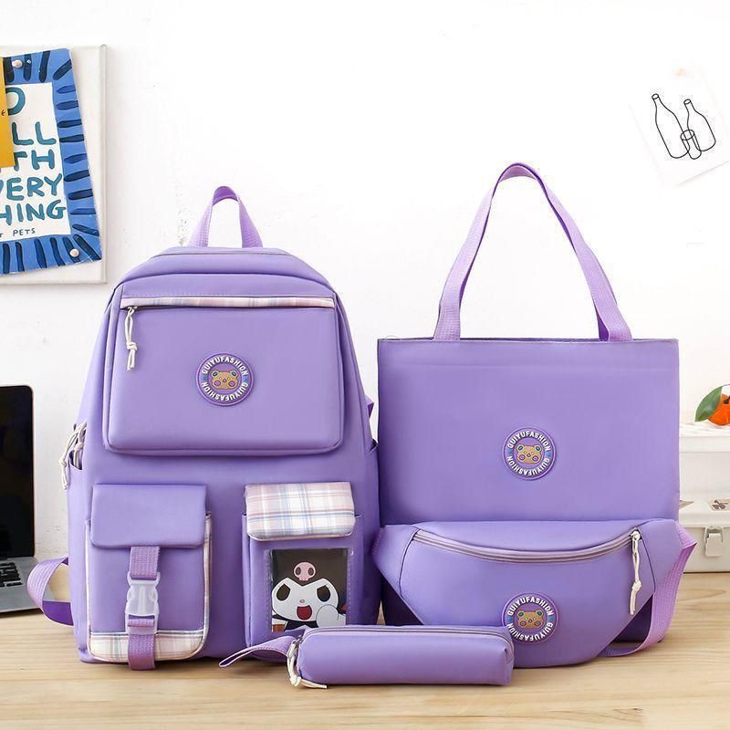 4Pcs Premium School Bag & Backpack Set for Girls – Imported Collection