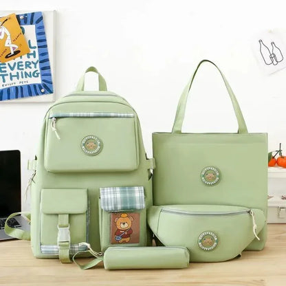4Pcs Premium School Bag & Backpack Set for Girls – Imported Collection - JSJunoon.com