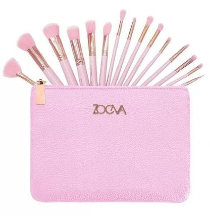 Zova 15-Piece Makeup Brush Set – Premium Quality – Professional Beauty Tools – - JSJunoon.com