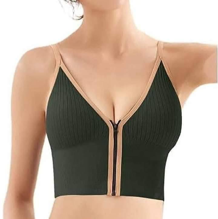 Fancy Front Open Zipper Foam Biddies – Stylish & Comfortable, Premium Quality, Multiple Colors