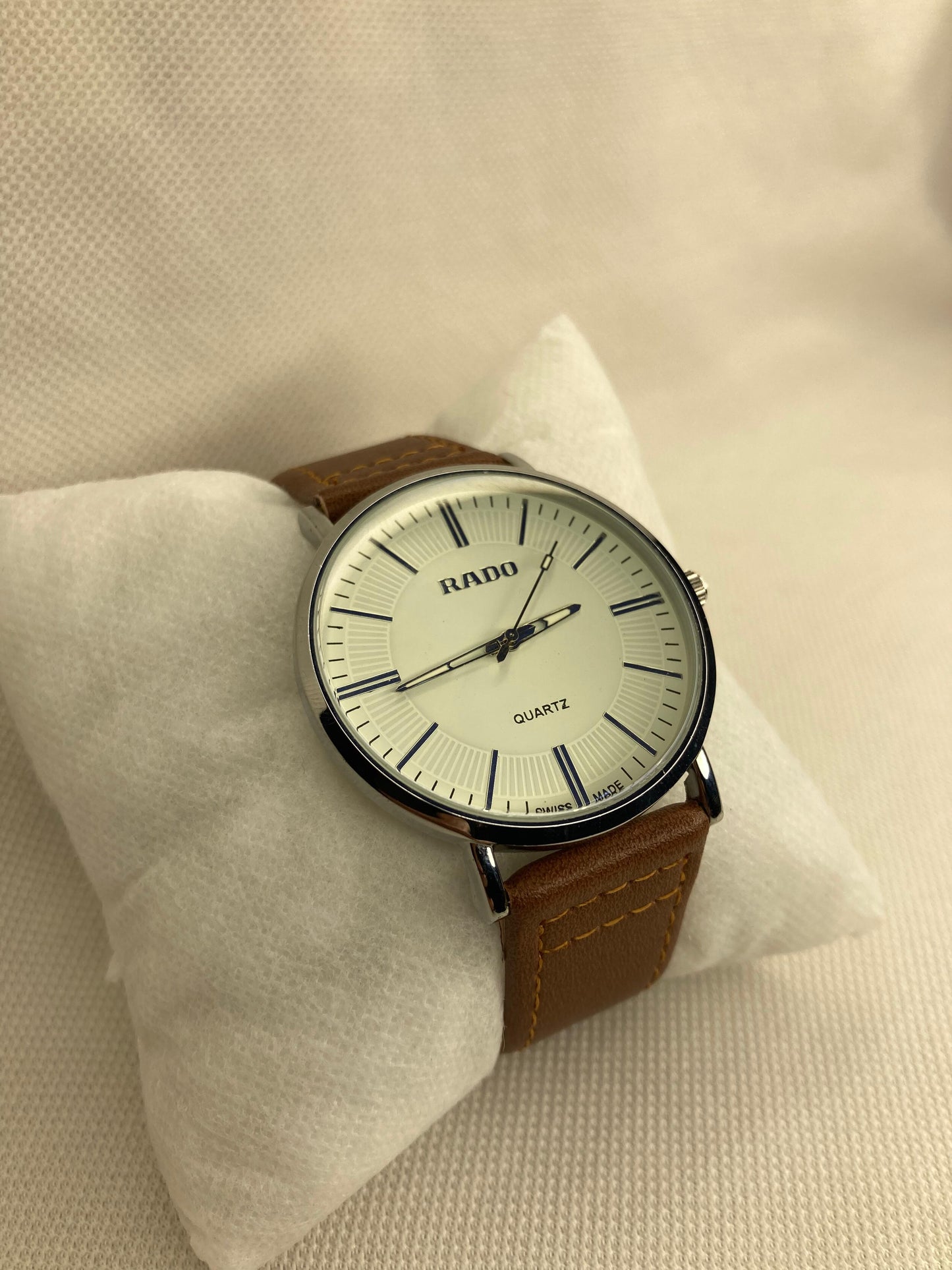 : JS Junoon Leather Strap Men’s Watch – Brown, Stylish & Durable Timepiece