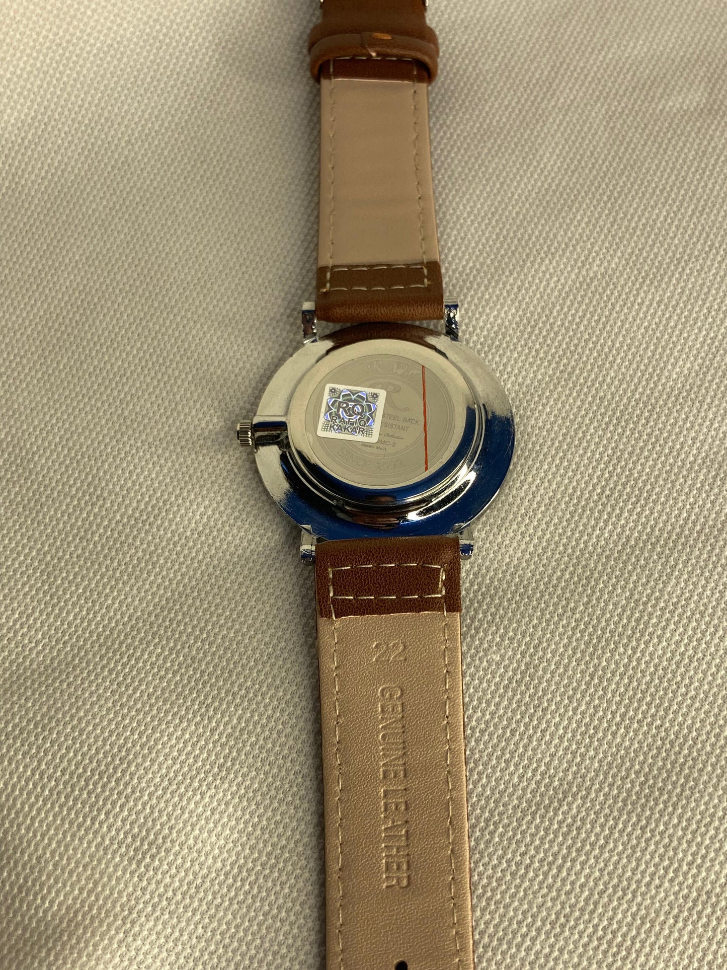 : JS Junoon Leather Strap Men’s Watch – Brown, Stylish & Durable Timepiece