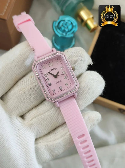New Rubber Strap Watch for Girls - Unique Dial, Attractive Colors, Stylish Women’s Accessory - JSJunoon.com