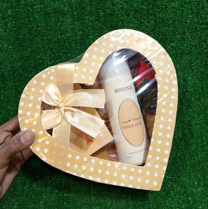 Pack of 2 – Heart Perfume and Body Spray Gift Set – Long-Lasting Fragrance – Ideal for Gifting – Rs. 1200 Each – Bulk Discount Available - JSJunoon.com