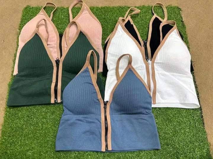 Fancy Front Open Zipper Foam Biddies – Stylish & Comfortable, Premium Quality, Multiple Colors